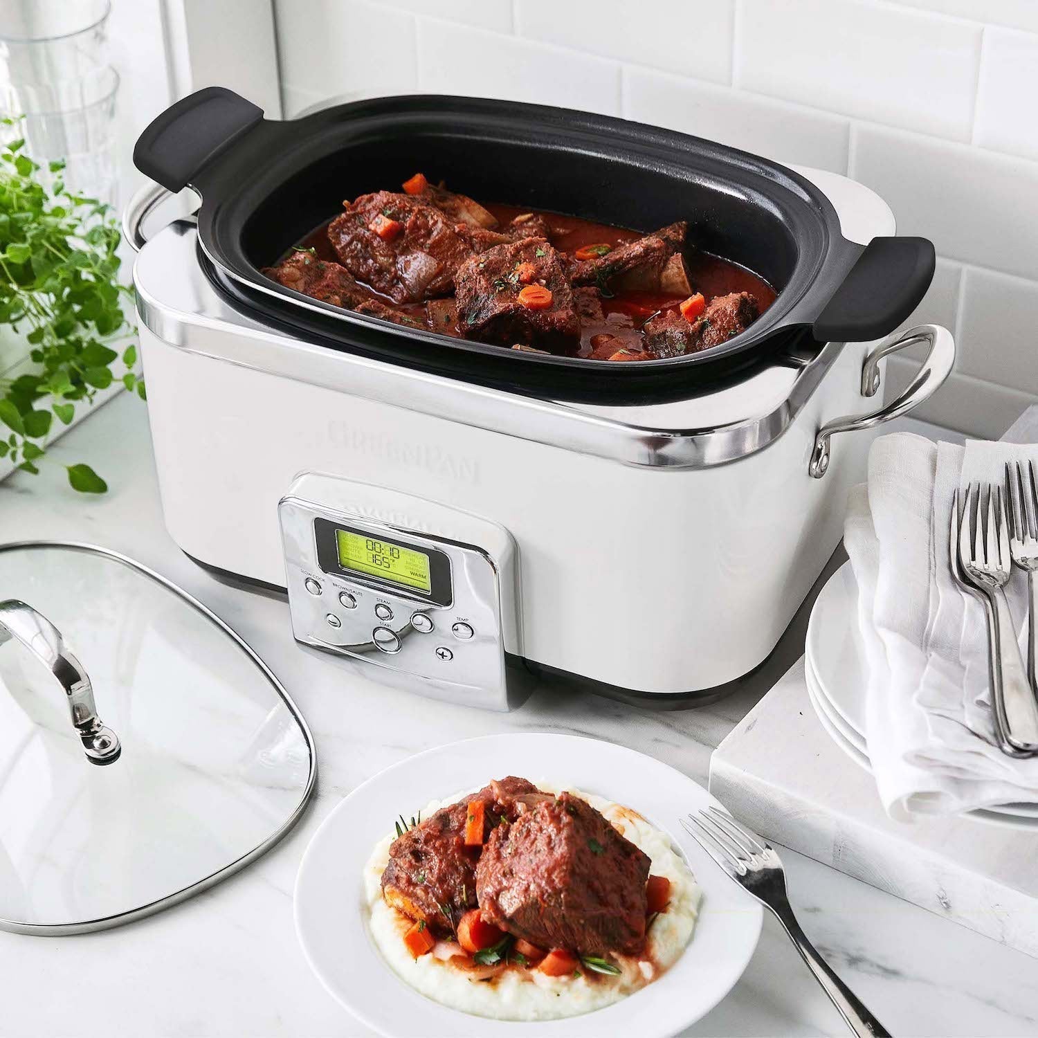 Elite 8-In-1 Programmable 6QT Electric Slow Cooker