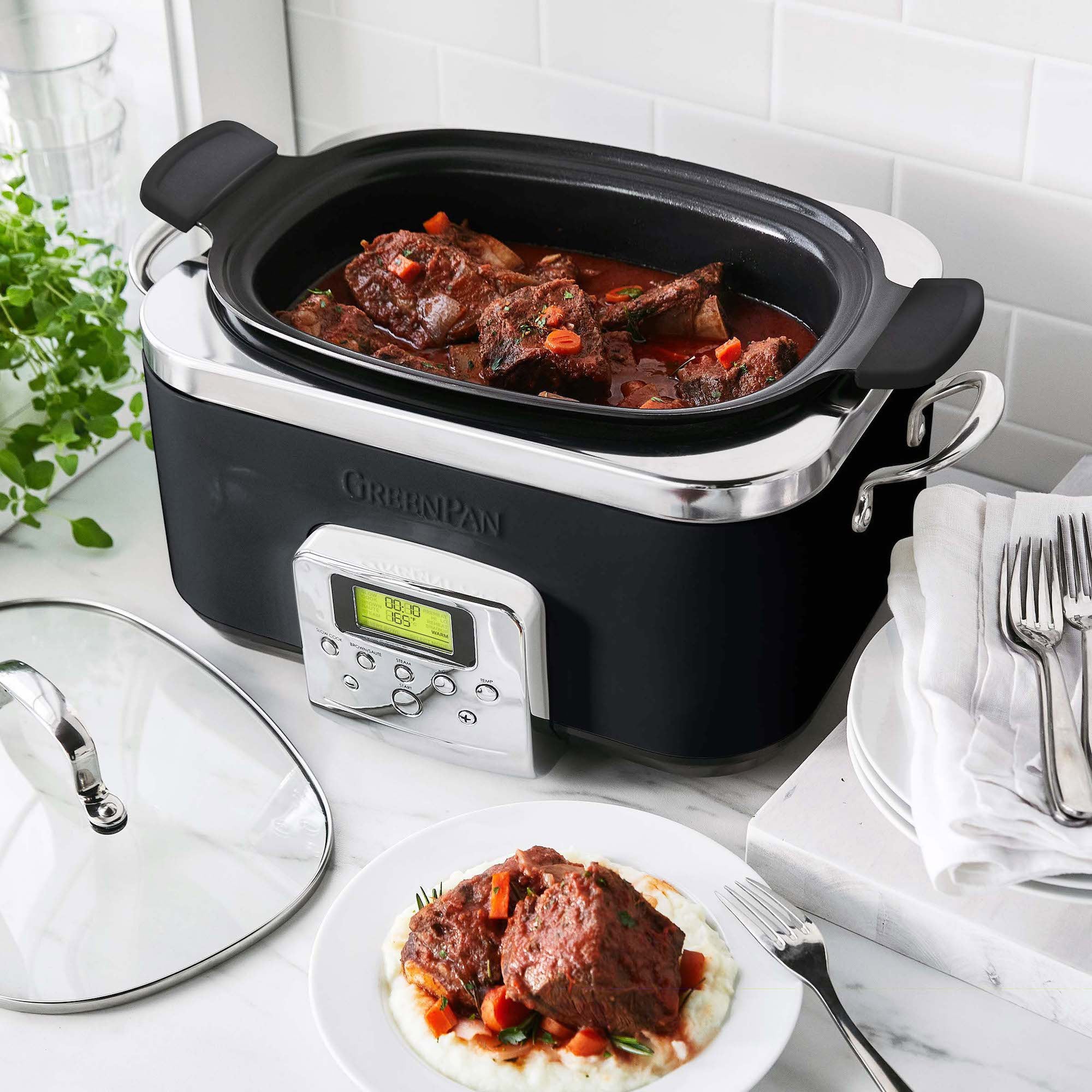 Elite 8-In-1 Programmable 6QT Electric Slow Cooker