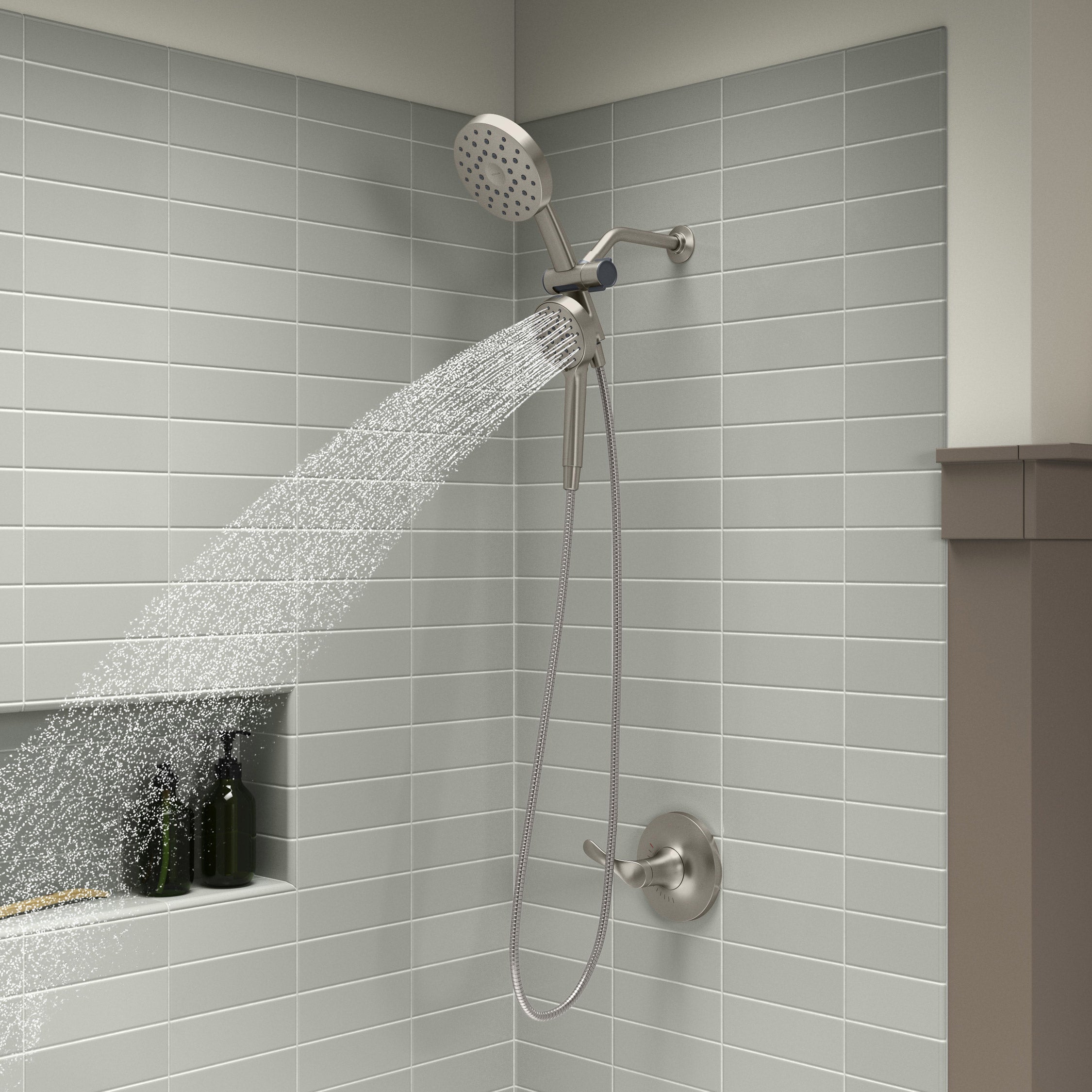 Prone 3-In-1 Multifunction Shower Head with Powersweep