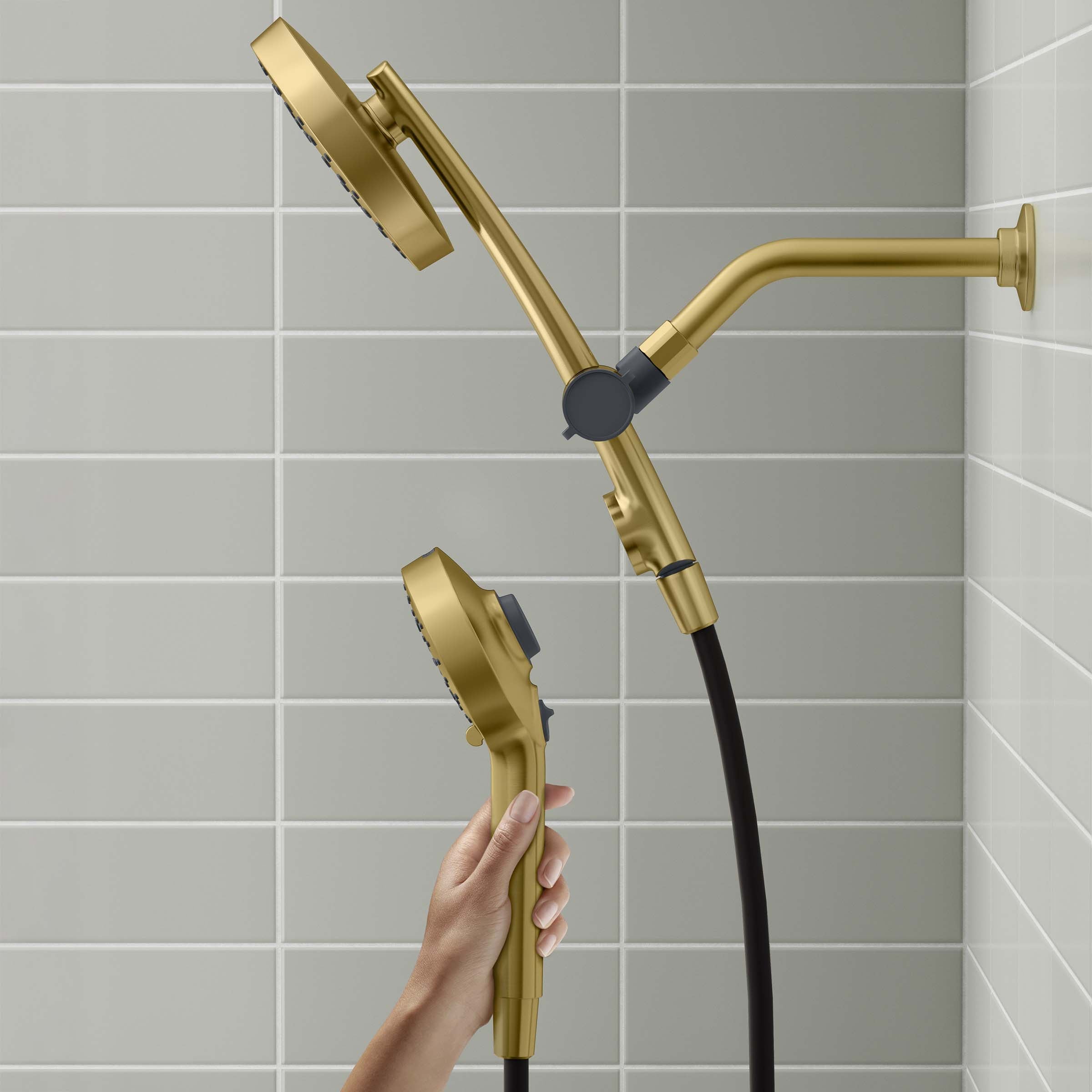 Prone 3-In-1 Multifunction Shower Head with Powersweep