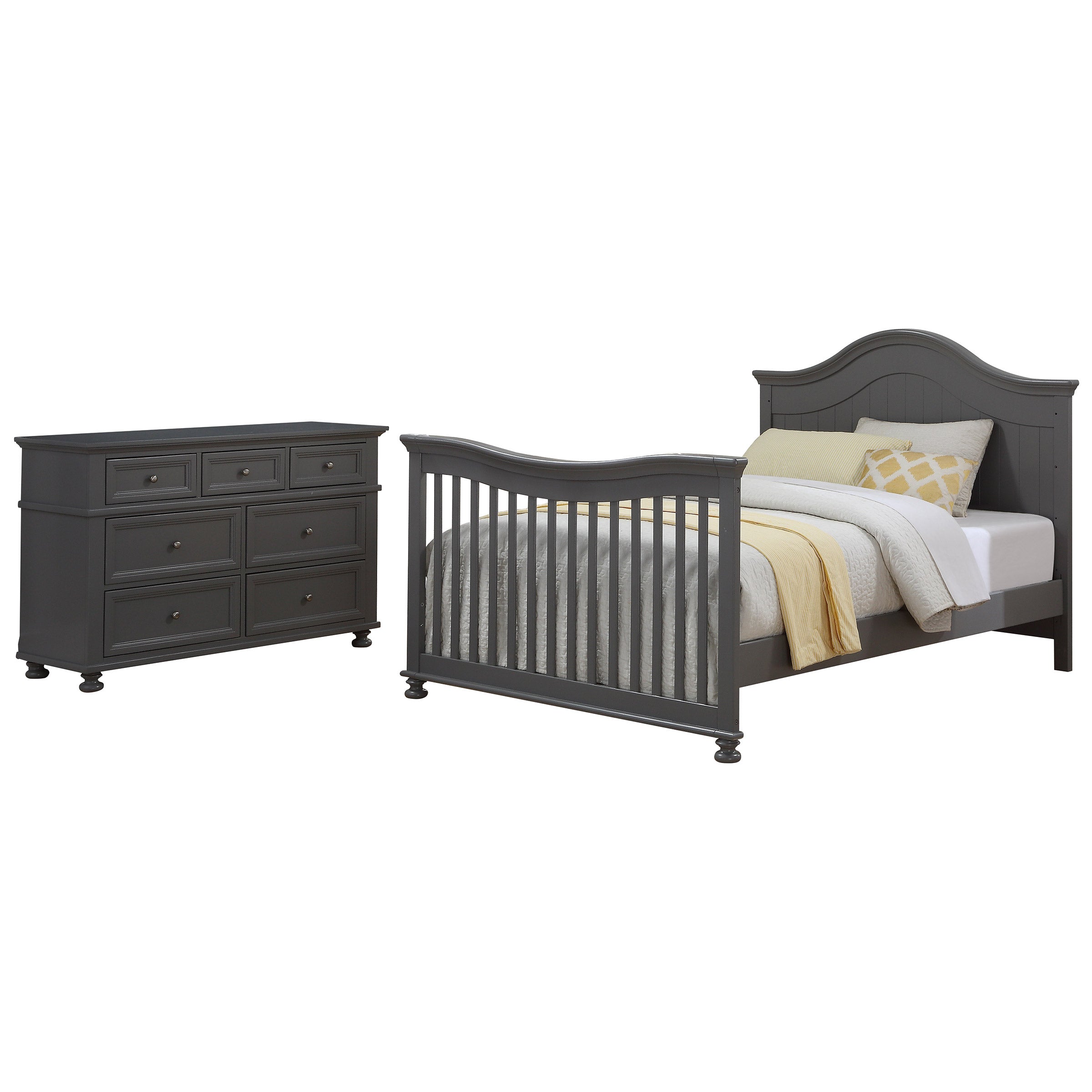 Caramia Kids Carlie 3-Piece Nursery Furniture Set, Gray