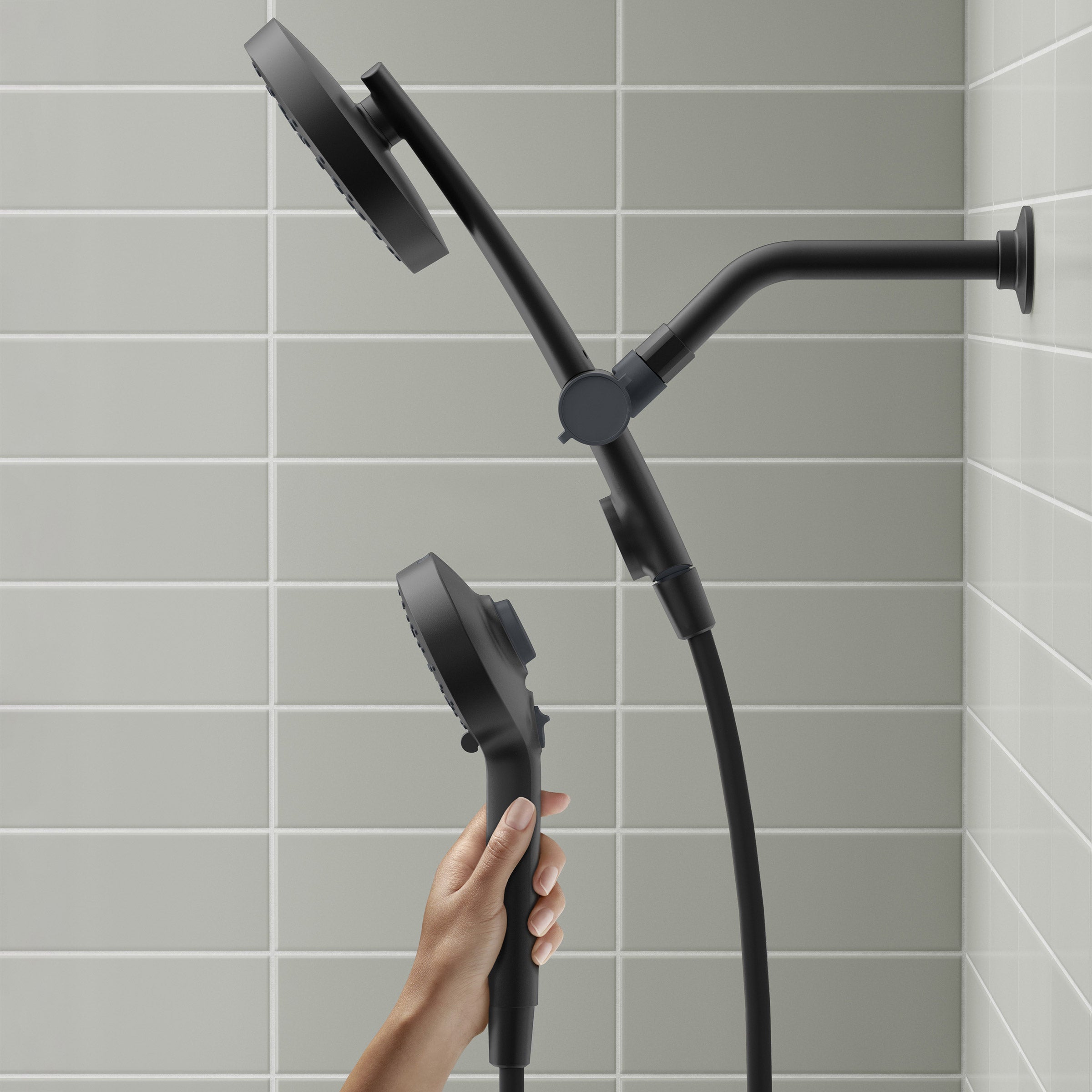 Prone 3-In-1 Multifunction Shower Head with Powersweep