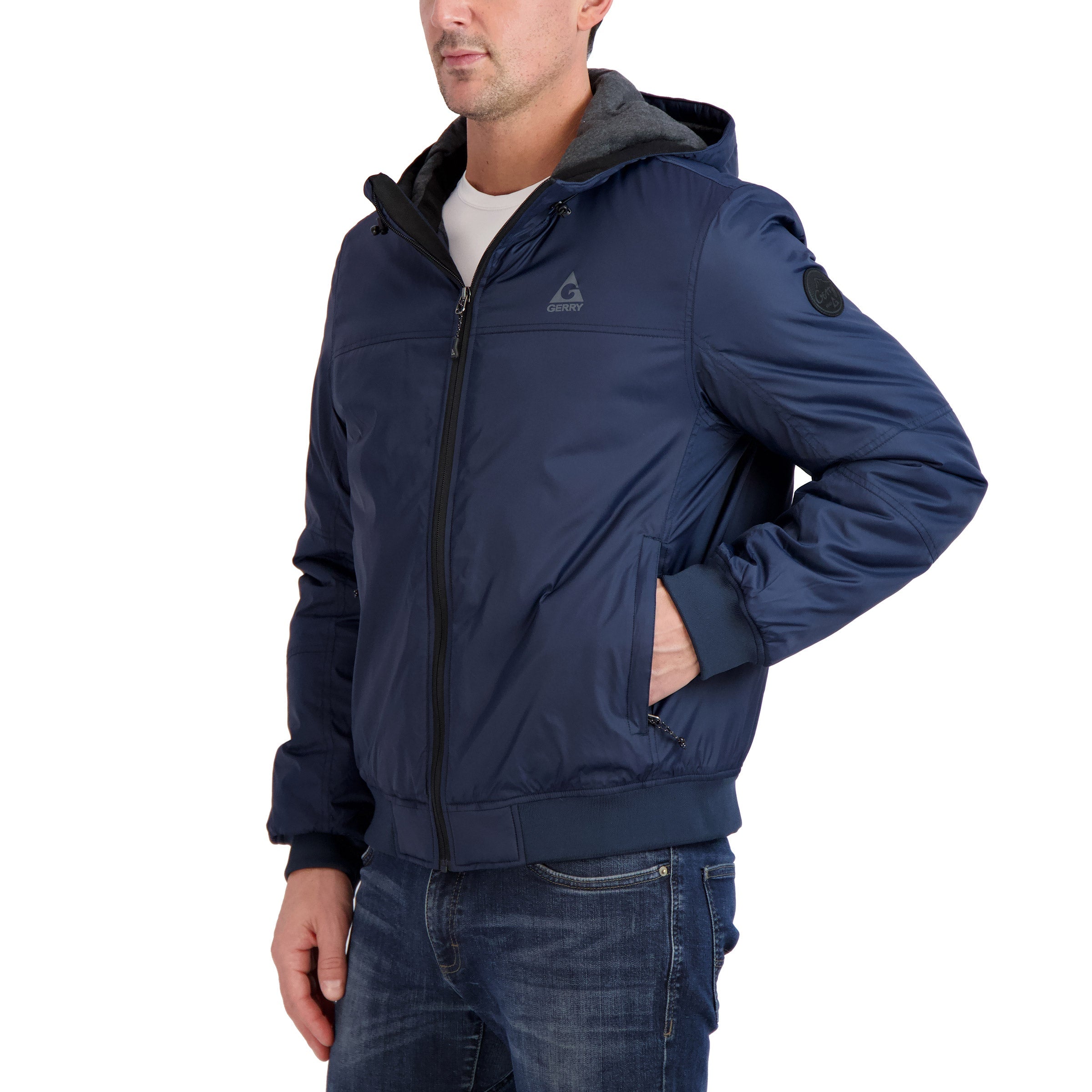 Gerry Men’S Hooded Bomber Jacket