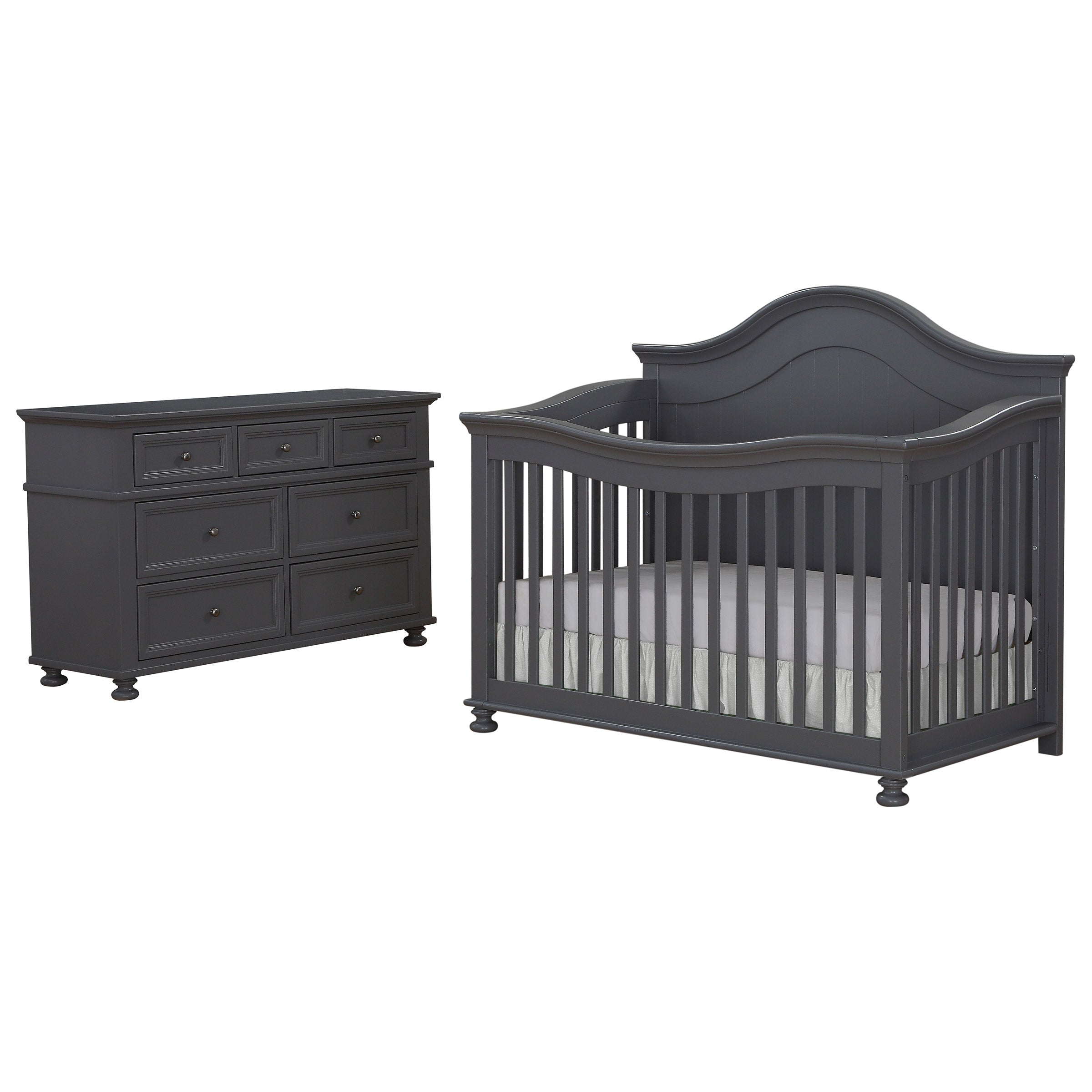 Caramia Kids Carlie 3-Piece Nursery Furniture Set, Gray