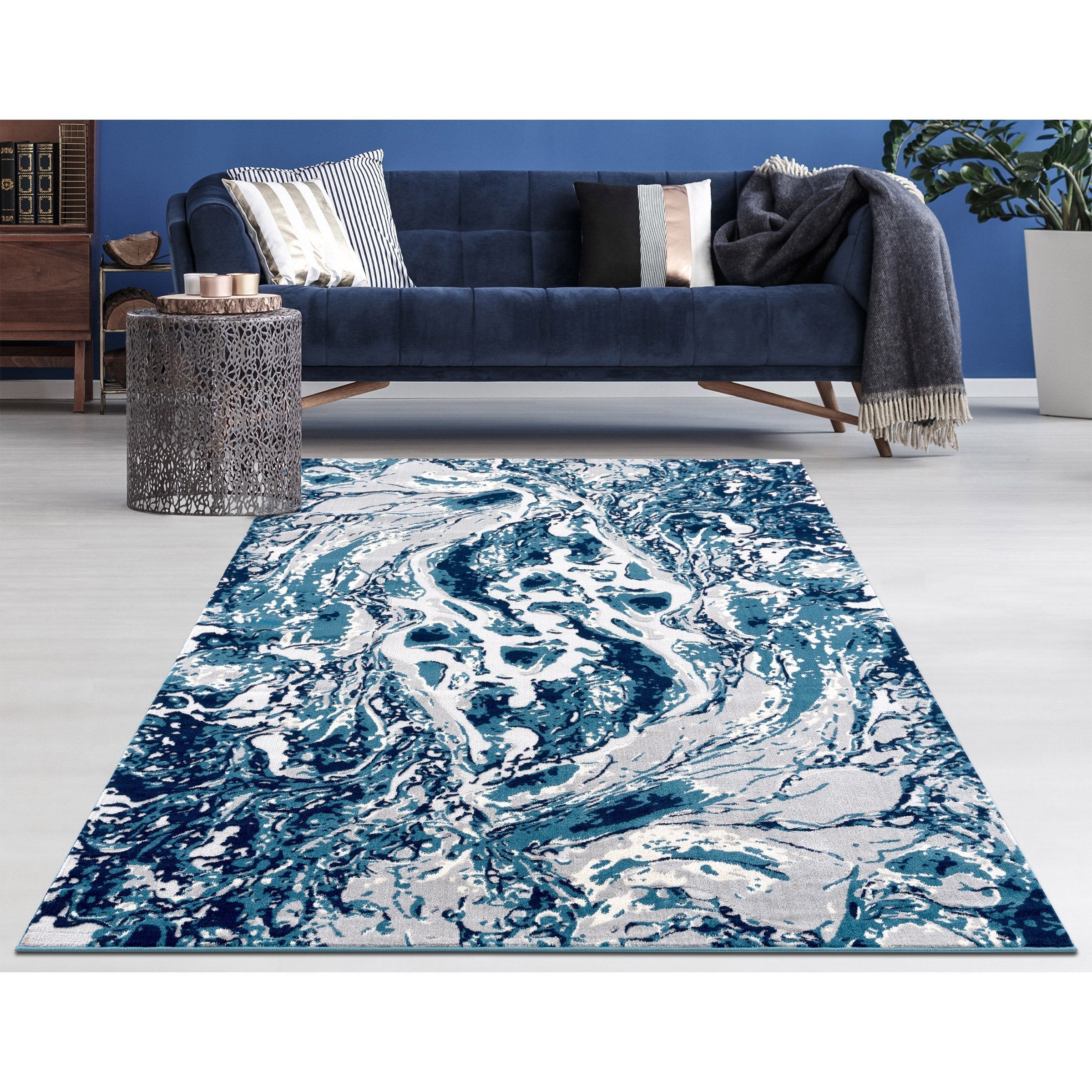 Indoor/Outdoor Rug Collection, Blue