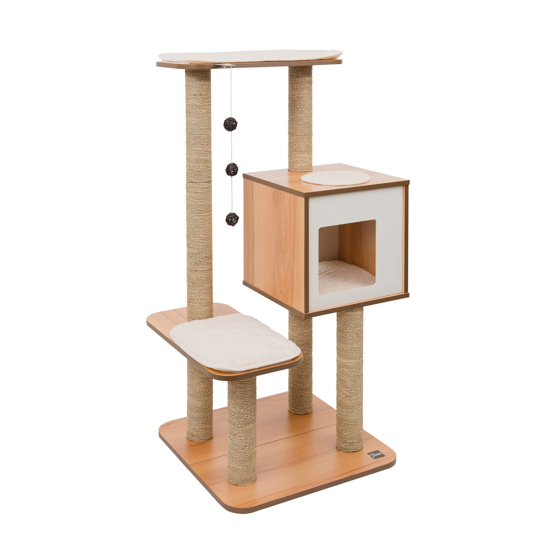 Vesper High Base Cat Tree - Walnut Image