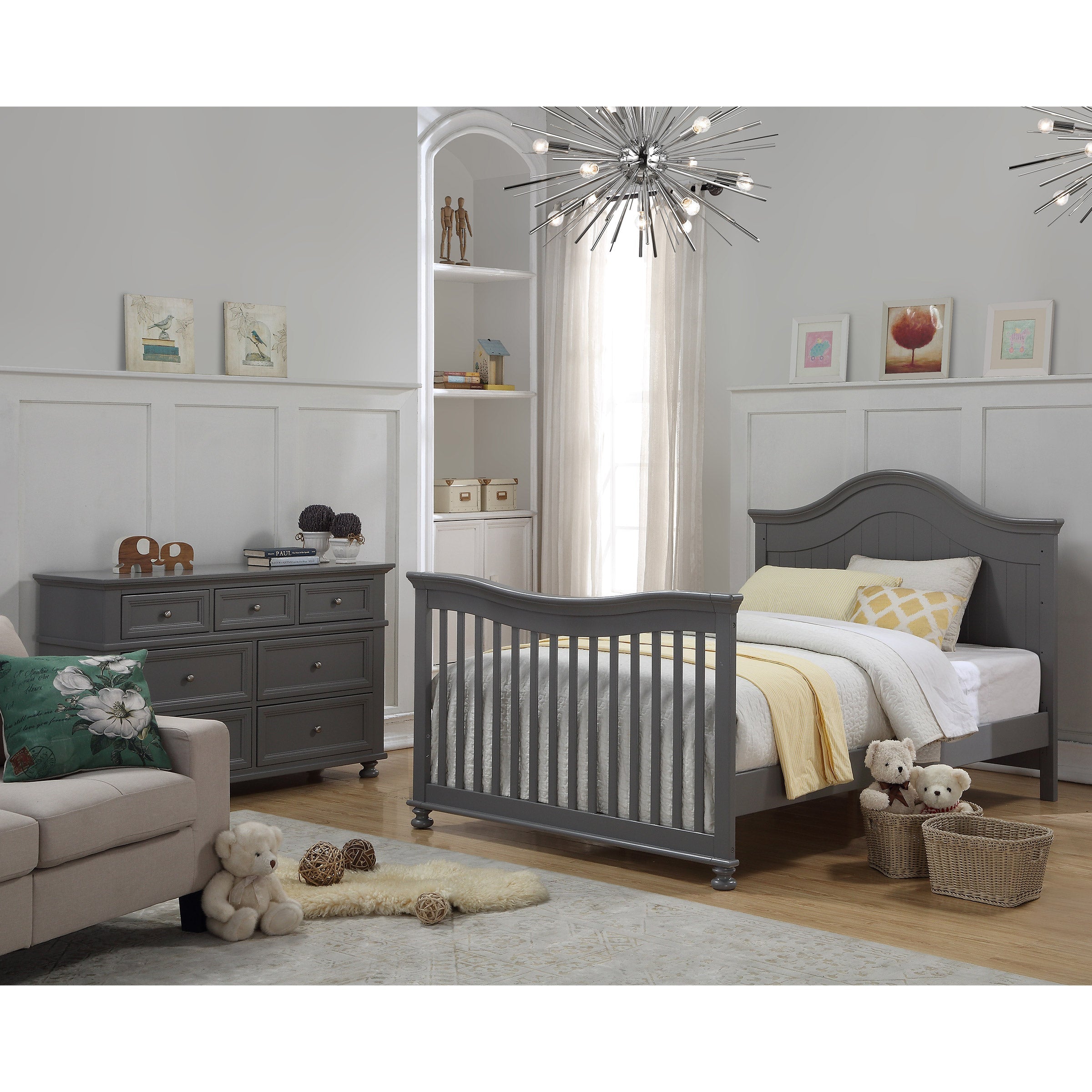 Caramia Kids Carlie 3-Piece Nursery Furniture Set, Gray