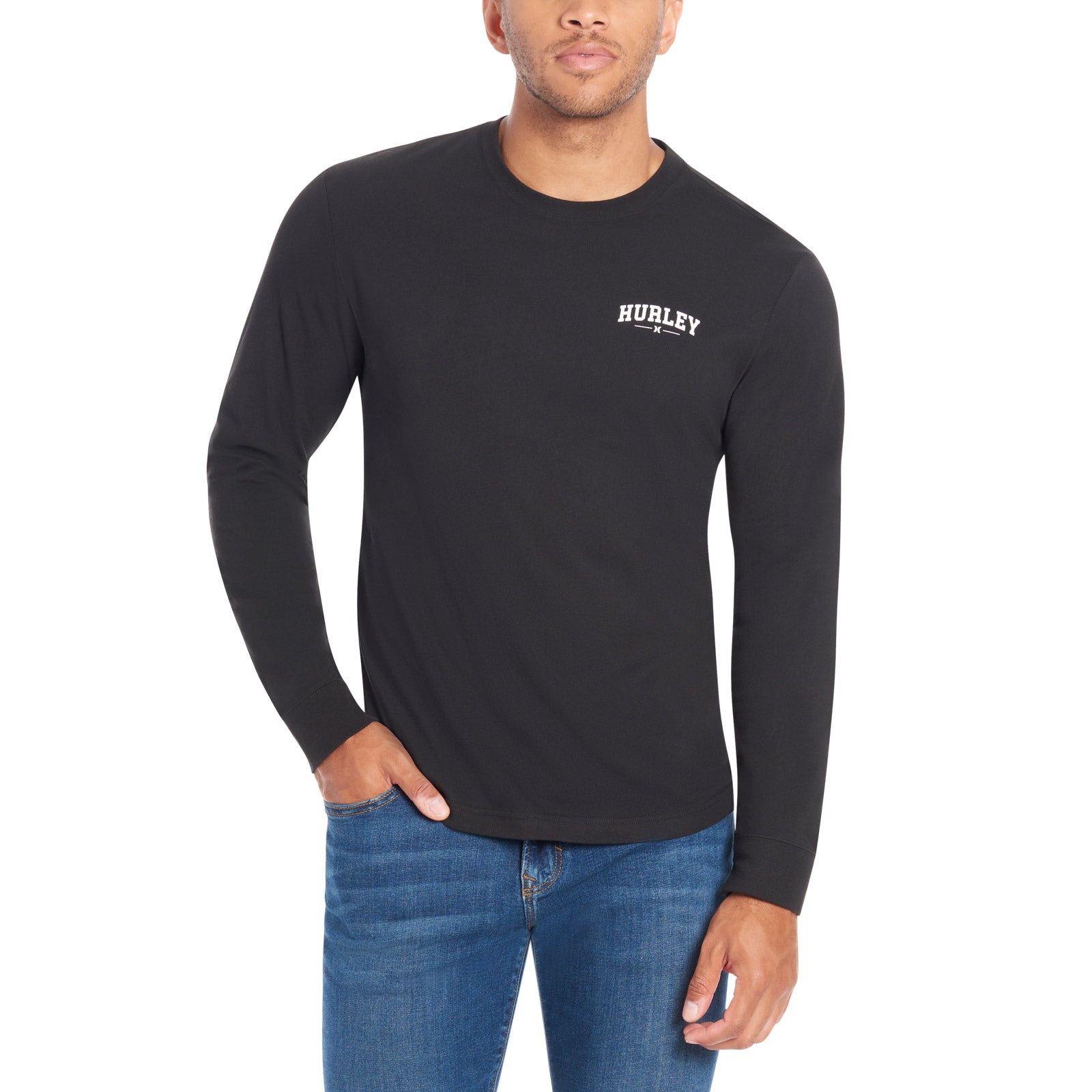 Hurley Mens Long Sleeve Graphic Tee Image